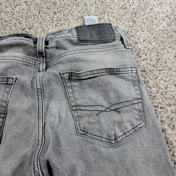 Signature by Levi Strauss Jeans Men's 30x30 Slim Gray Denim - Picture 6 of 7